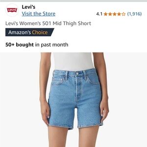 Levi's Women's 501 Mid Thigh Shorts
